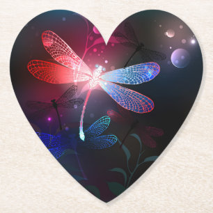 Porta-copo De Papel Dragonfly vermelha