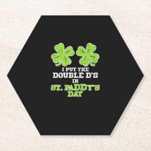 Porta-copo De Papel Ds Duplos Em St Paddys Day Shamrock Engraçado Patr