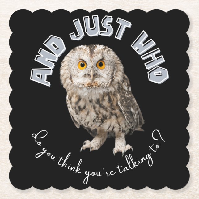 Porta-copo De Papel E com quem você acha que está falando? (Frente)