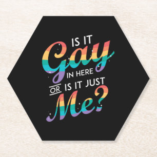 Porta-copo De Papel É Gay Aqui Ou Sou Apenas Eu, LGBT, Rua Arco-Íris?