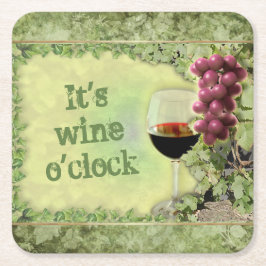 Porta-copo De Papel É o Vinho O'Clock