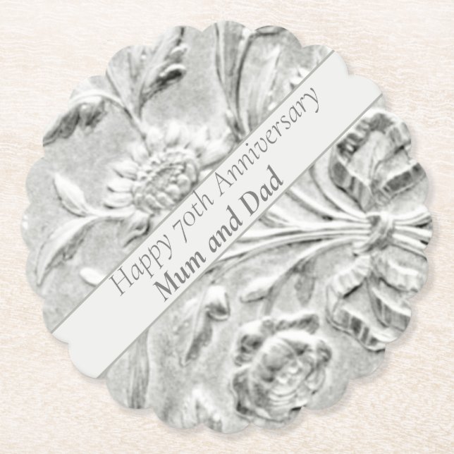 Porta-copo De Papel Edição de Aniversário de 70 (Frente)