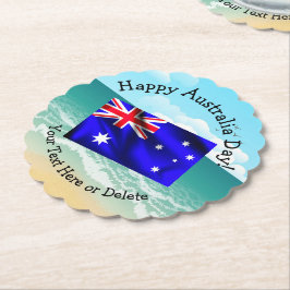 Porta-copo De Papel Editar Texto Correspondente ao Sinalizador de Dia 