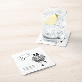 Porta-copo De Papel Ela Encontrou Seu Chá de panela Floral De Fantasma