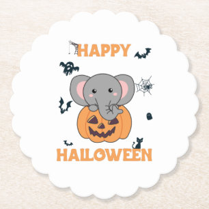 Porta-copo De Papel Elefante No Feliz Dia Das Bruxas De Elefante Cute