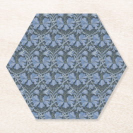 Porta-copo De Papel Elegant Blue Watercolor Floral Pattern