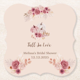 Porta-copo De Papel Elegant Fall In Love Boho Bridal Shower