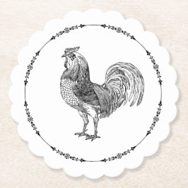 Porta-copo De Papel Elegante Rooster