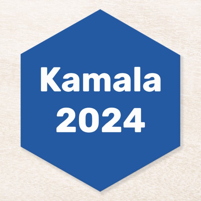 Porta-copo De Papel Eleições Presidenciais De Kamala 2024 (Frente)