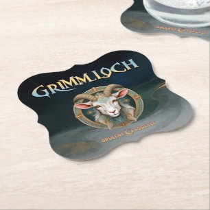Porta-copo De Papel Emblema de Cabra Grimmloch RPG de Fantasia