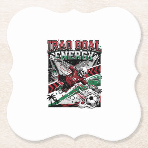 Porta-copo De Papel Energia do Gol do Iraque Esqueleto Striker Nações