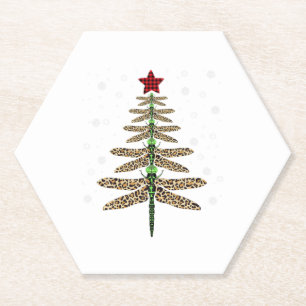 Porta-copo De Papel Enfeite da árvore de natal Dragonfly Engraçada leo
