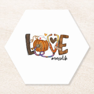 Porta-copo De Papel Enfermeira do Amor Vida Pumpkin Leopard Fall Hallo