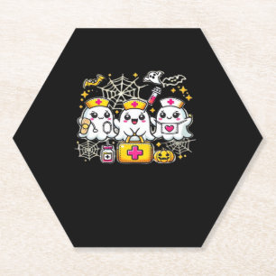 Porta-copo De Papel Enfermeira Fantasma de Halloween Bastante com Kit