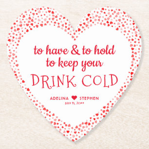 Porta-copo De Papel Engraçado Citação Vermelha Rosa Cor-de-Rosa Colori