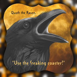 Porta-copo De Papel Engraçado Edgar Allan Poe Citação Gótica Raven Got