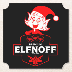 Porta-copo De Papel Engraçado Vodka Natal