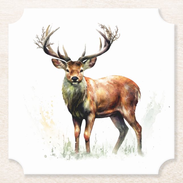 Porta-copo De Papel Enorme Deer (Frente)