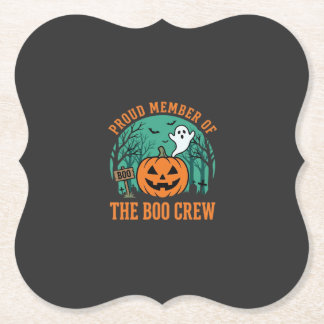 Porta-copo De Papel Equipe Boo Design de Abóbora de Fantasma de Hallow