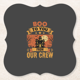Porta-copo De Papel Equipe de Casa Assombrada de Boo To You no Hallowe