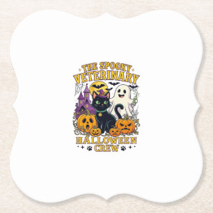 Porta-copo De Papel Equipe de Halloween Veterinária Assustadora Gato P