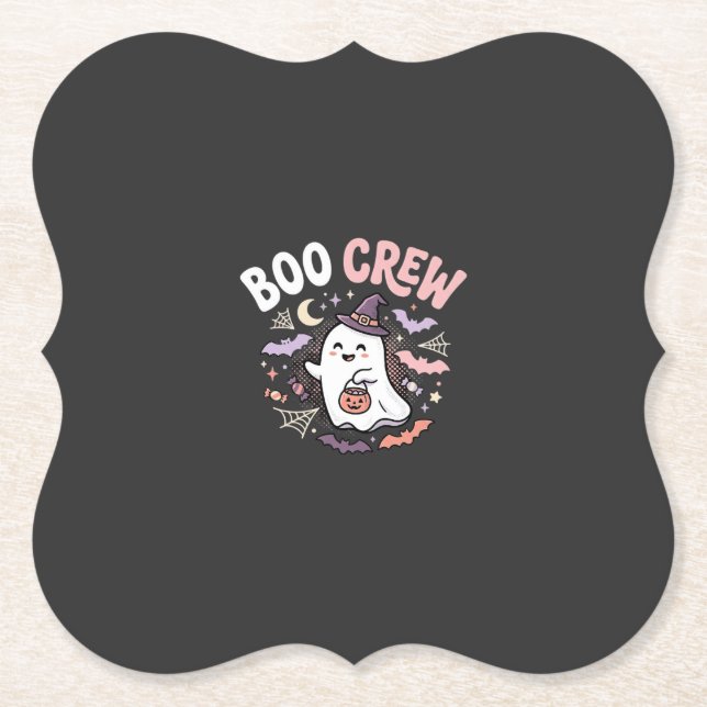 Porta-copo De Papel Equipe Fantasma do Halloween Boo (Frente)
