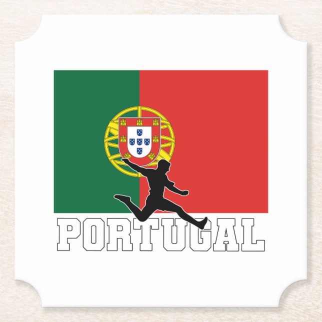 Porta-copo De Papel Equipe Nacional de Futebol de Portugal (Frente)