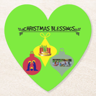 Porta-copo De Papel Espírito de Trio de Natal de Ornamentos Religiosos