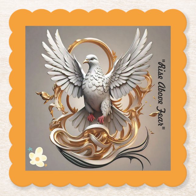 Porta-copo De Papel "Espírito Não Quebrado" (Frente)