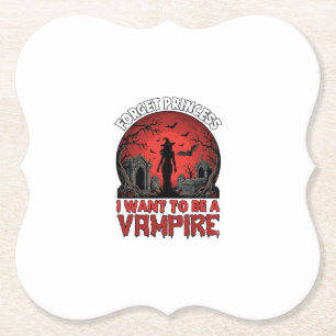 Porta-copo De Papel Esqueça Princesa Quer Ser Vampira Halloween_1