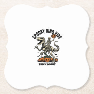 Porta-copo De Papel Esqueleto de Dinossauro de Halloween Vintage Trick