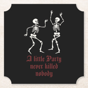 Porta-copo De Papel Esqueletos de Halloween contemporâneos