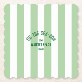 Porta-copo De Papel Esta é a Greve Verde de Natal da Praia Costumada S