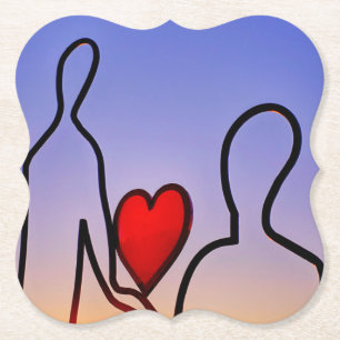 Porta-copo De Papel Estátua do amor