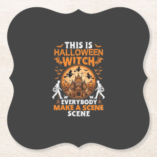 Porta-copo De Papel Este É O Halloween Feiticeira Todos Fazem Uma Cena