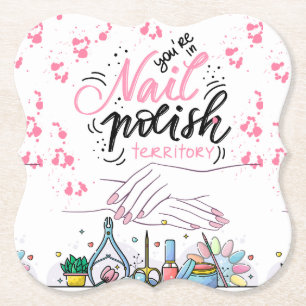 Porta-copo De Papel estilo decorativo de salão do unhas