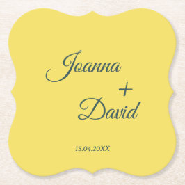 Porta-copo De Papel Estilo minimalista | Calliografia Font Wedding