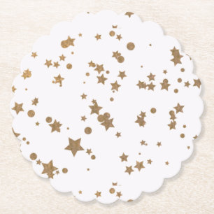 Porta-copo De Papel Estrela dourada