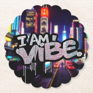 Porta-copo De Papel EU SOU VIBE - Style Street Style Grafite Art Desig