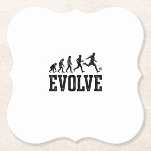 Porta-copo De Papel Evolução do Futebol Camisa Vintage Vetor Design_1