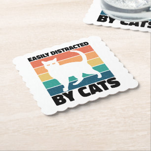 Porta-copo De Papel Facilmente Distraído Por Gatos gatinho kawaii Gato