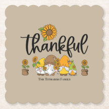 Família de gnomos de girassol.