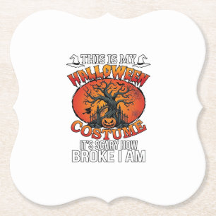 Porta-copo De Papel Fantasia de Halloween Assustador Abóbora Quebrada