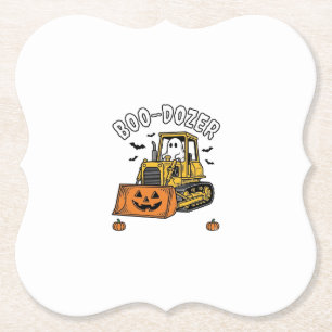 Porta-copo De Papel Fantasma de Halloween Boo Dozer Bulldozer Engraçad