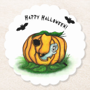 Porta-copo De Papel Fantasma do Halloween, Bat, Ghost e Spider