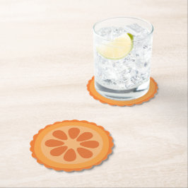 Porta-copo De Papel Fatia Laranja-Corte