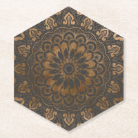 Faux Dourada Shimmer Mandala