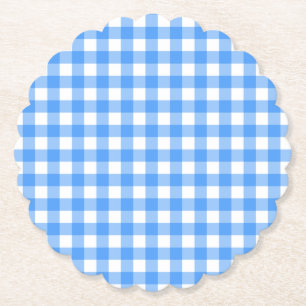 Porta-copo De Papel Faye e Lauren Blue2 Gingham