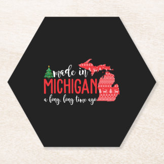 Porta-copo De Papel Feito Em Michigan Há Muito Tempo Atrás Do Natal