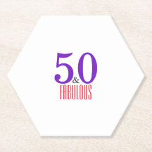 Feliz 50ª festa de aniversário fabulosa